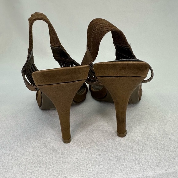 Kenneth Cole Reaction Know Way Bronze Satin Sandal 6.5 - Picture 6 of 11